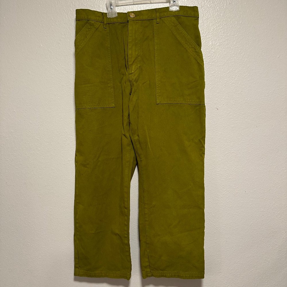 Big Bud Press Work Pants in Medium - Olive Green